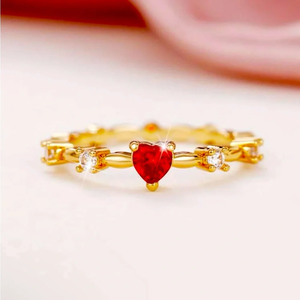 NWT Red Heart ❤️ Ring - Picture 1 of 7
